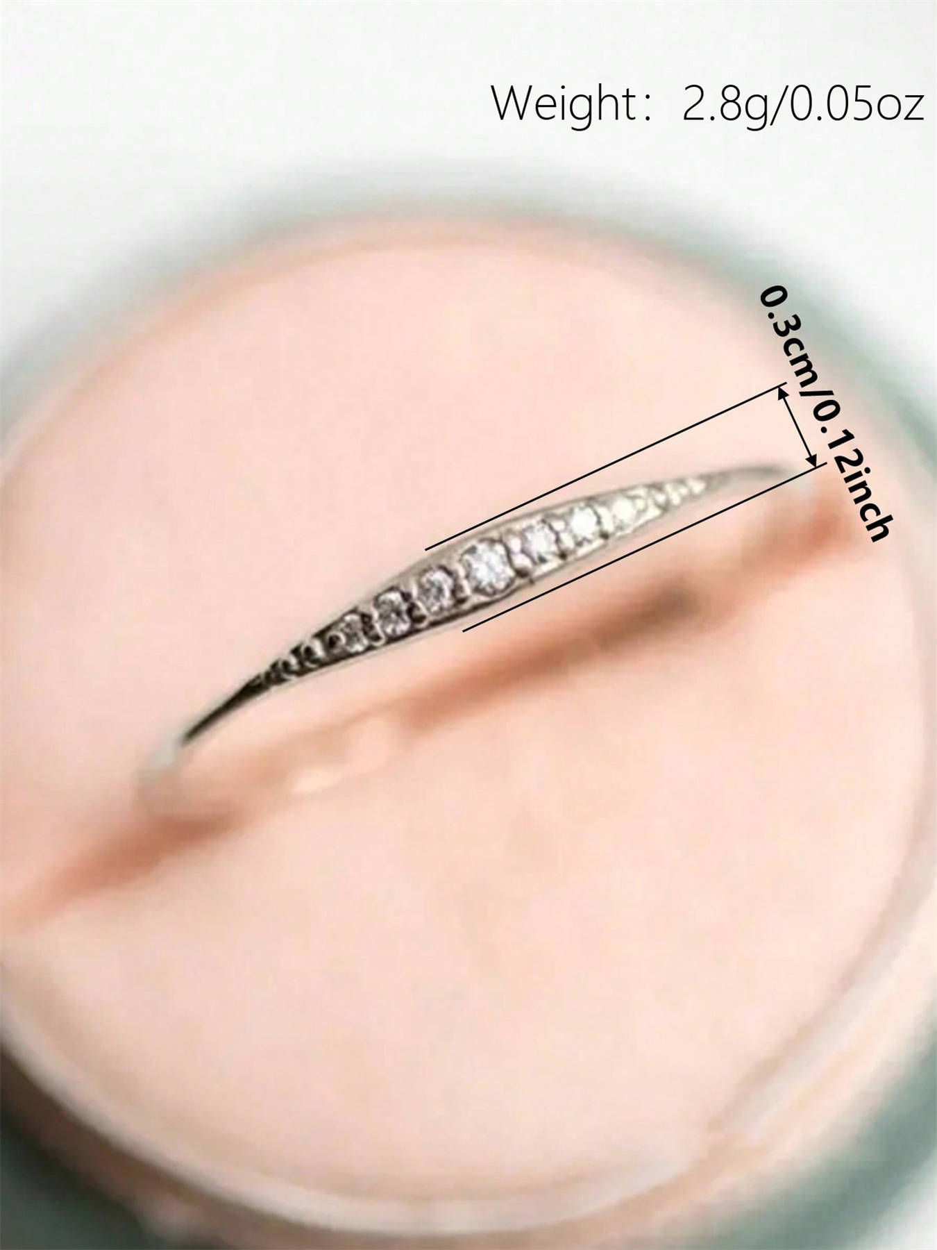 Classical Cubic Zirconia Ring For Women Wedding Engagement Jewellery_voghion.com