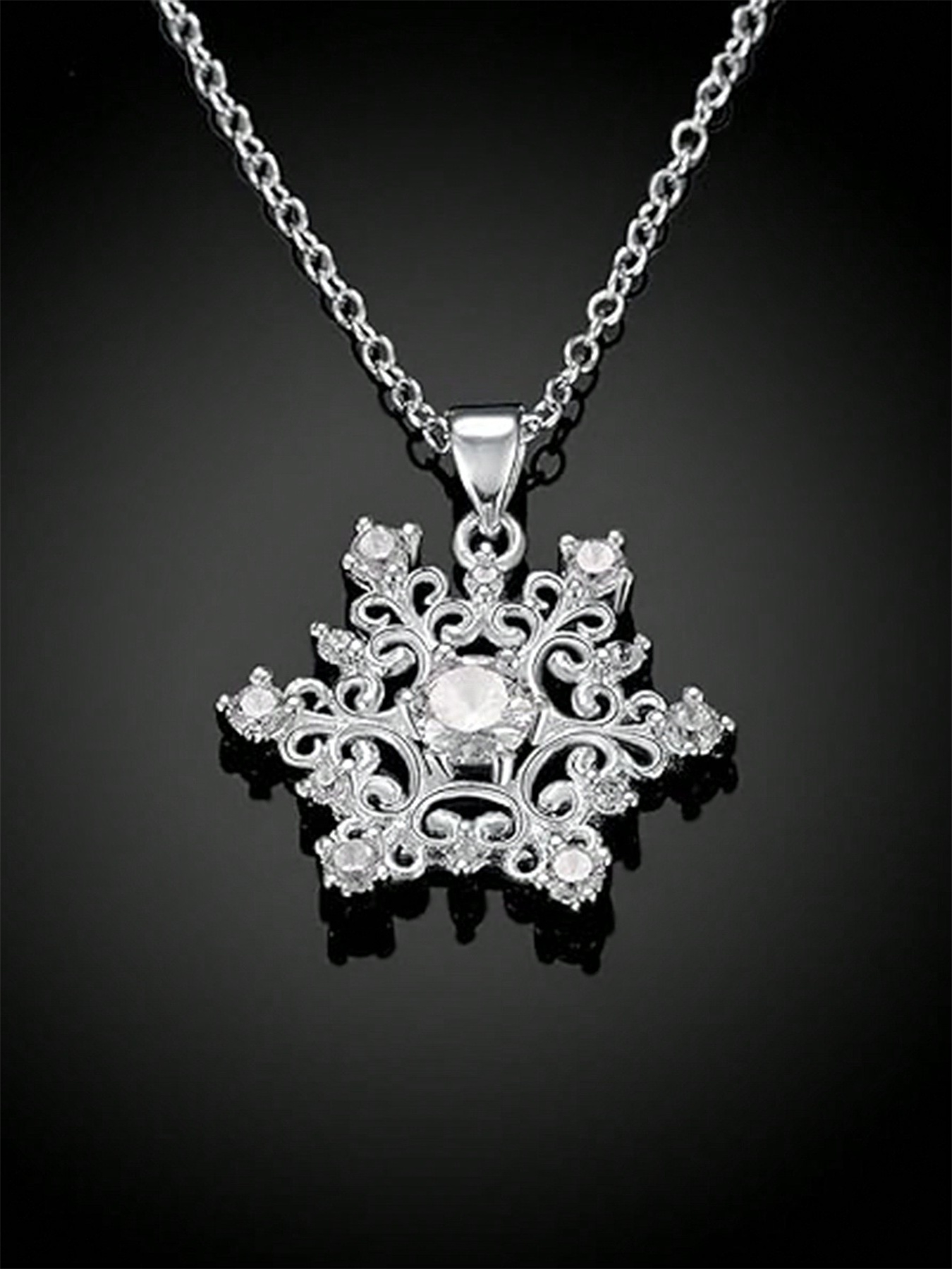 Colar com pendente em zircónia para mulher presente de casamento_voghion.com