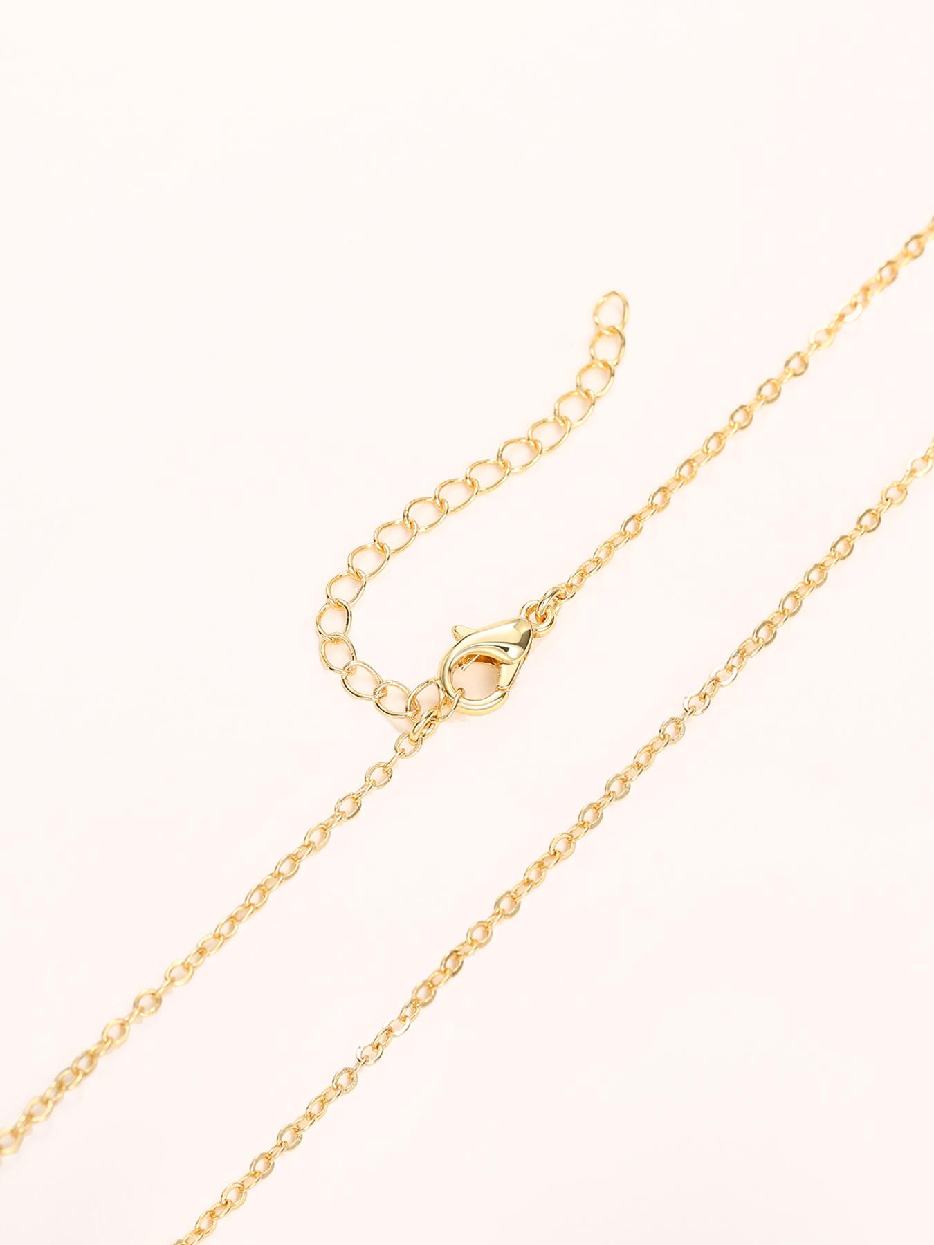 Lindo colar com pingente de zircônia cúbica para mulheres, presente de Natal, casamento ou aniversário._voghion.com
