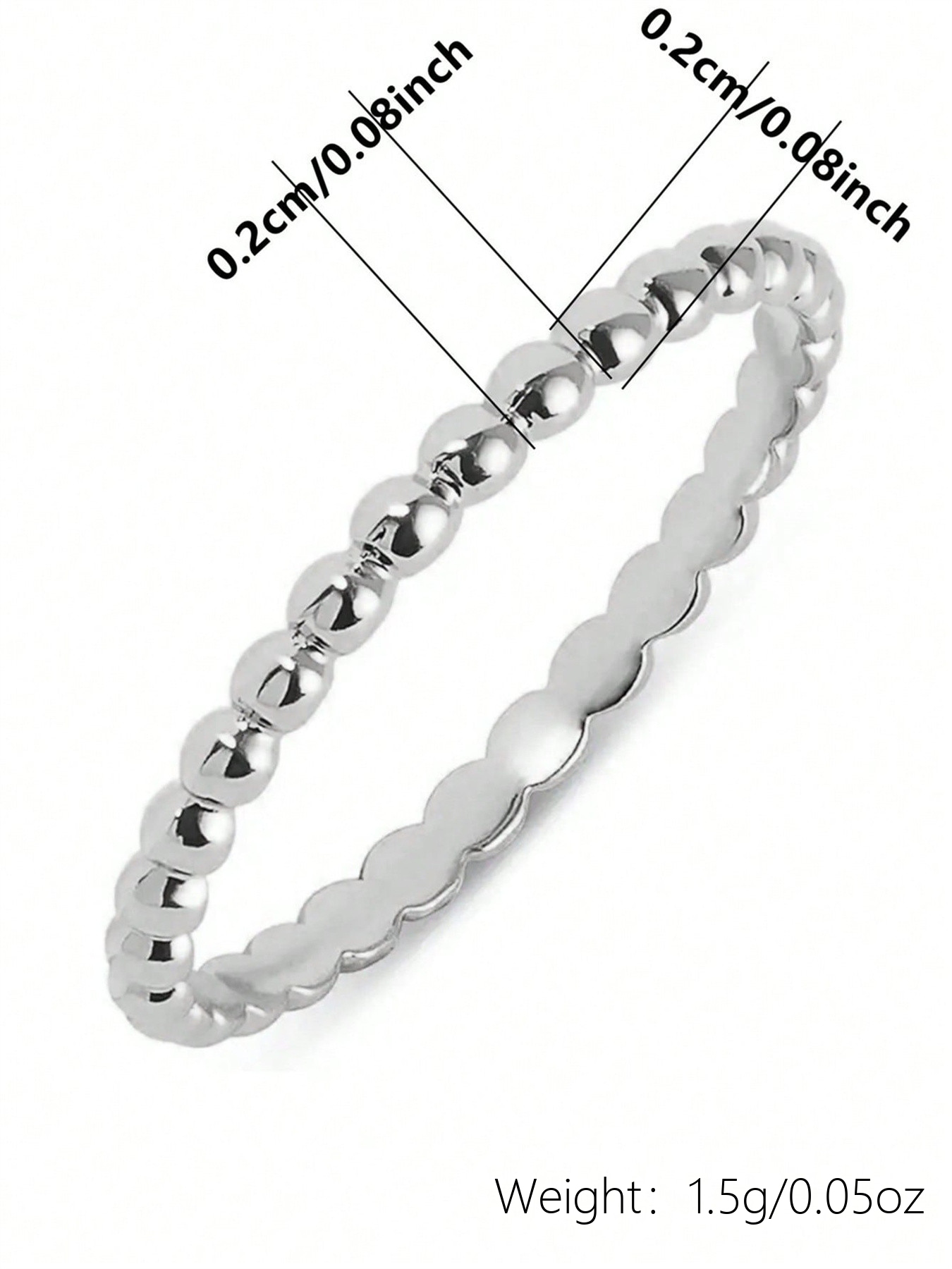 Simple Ring For Women Band Ring For Wedding Anniversary Gift_voghion.com